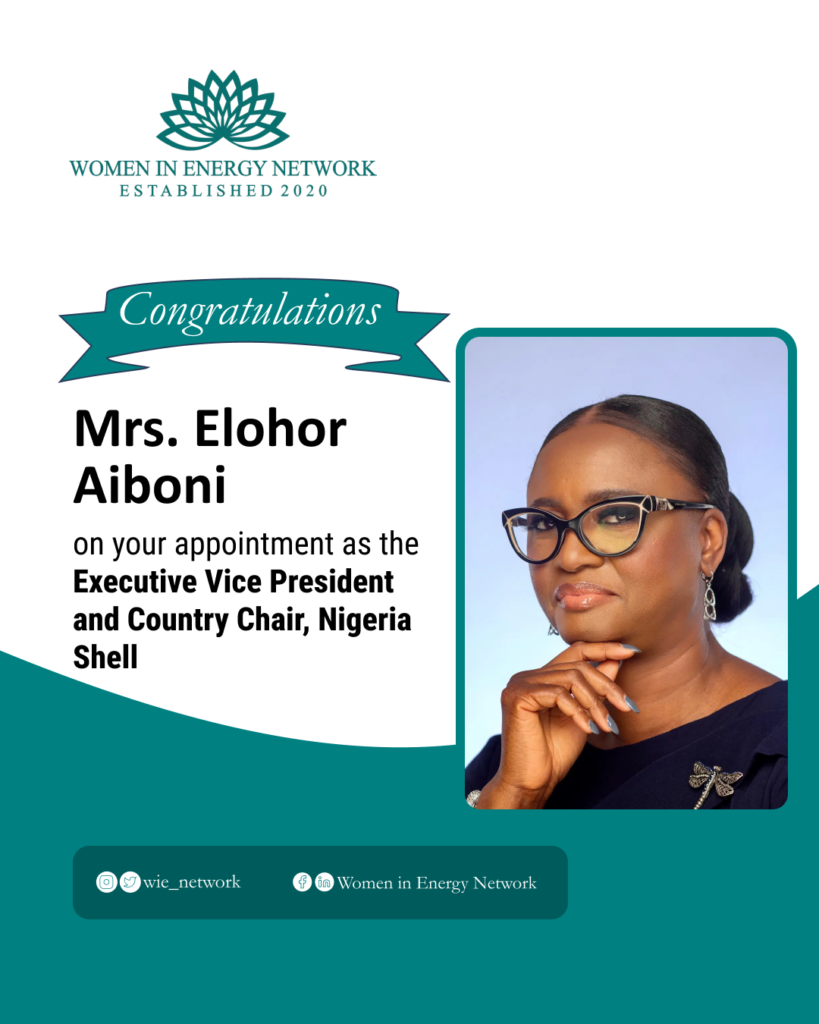WIEN congratulates Elohor on Shell Nigeria